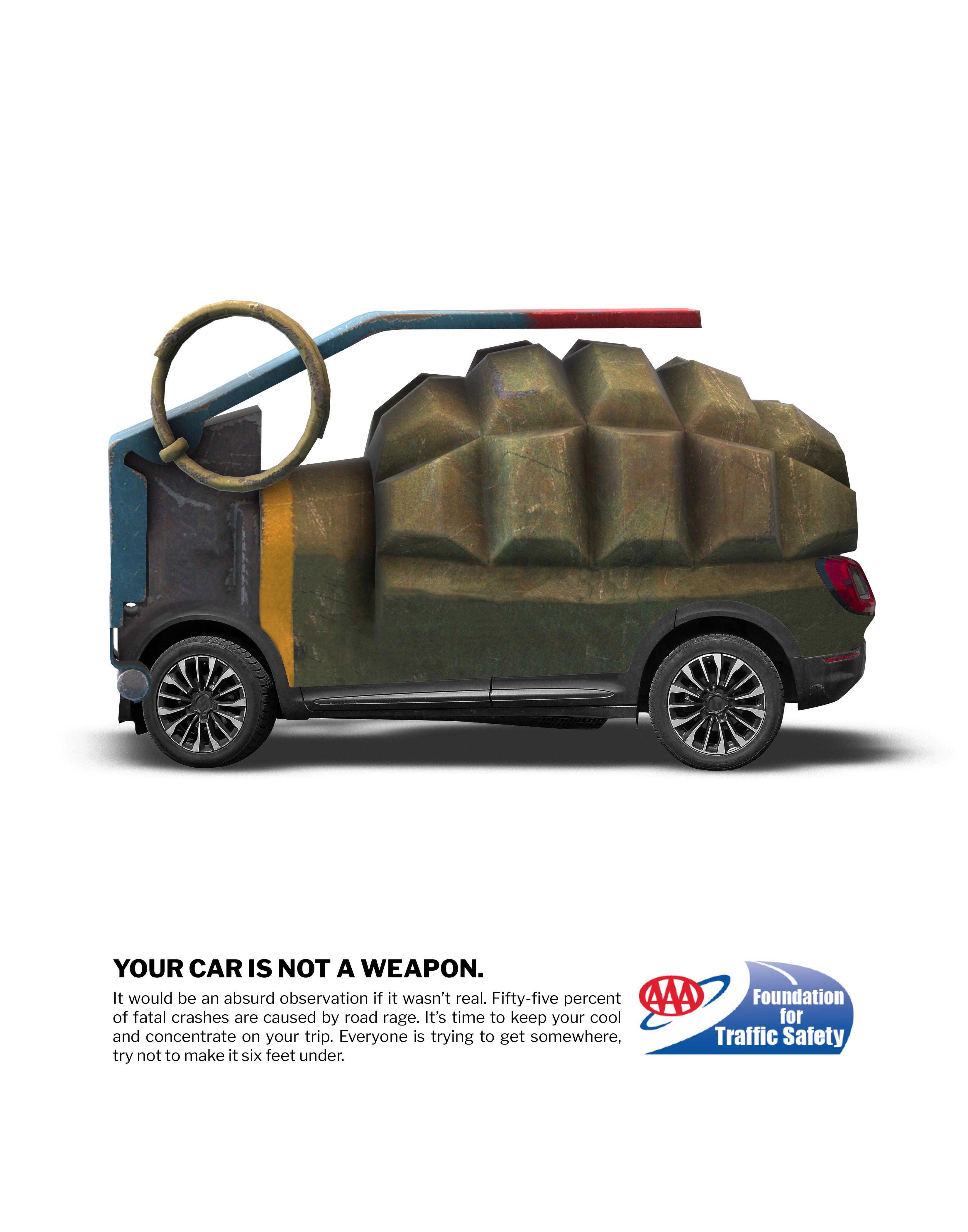 AAA your car is not a weapon campaign