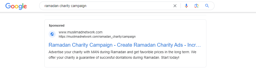 Ramadan charity campaign